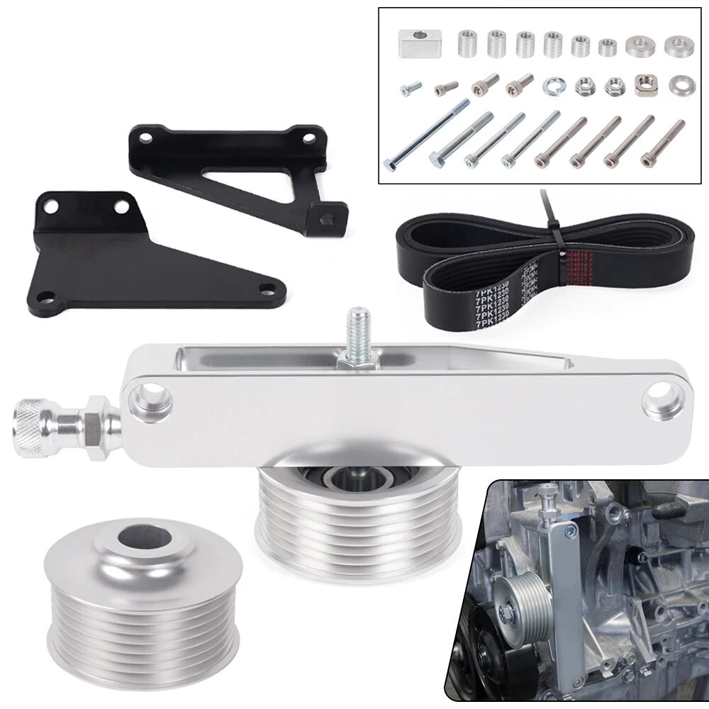 K Series AC PS Eliminator Pulley Kit for Honda Acura K20 K24 (2002–2006)