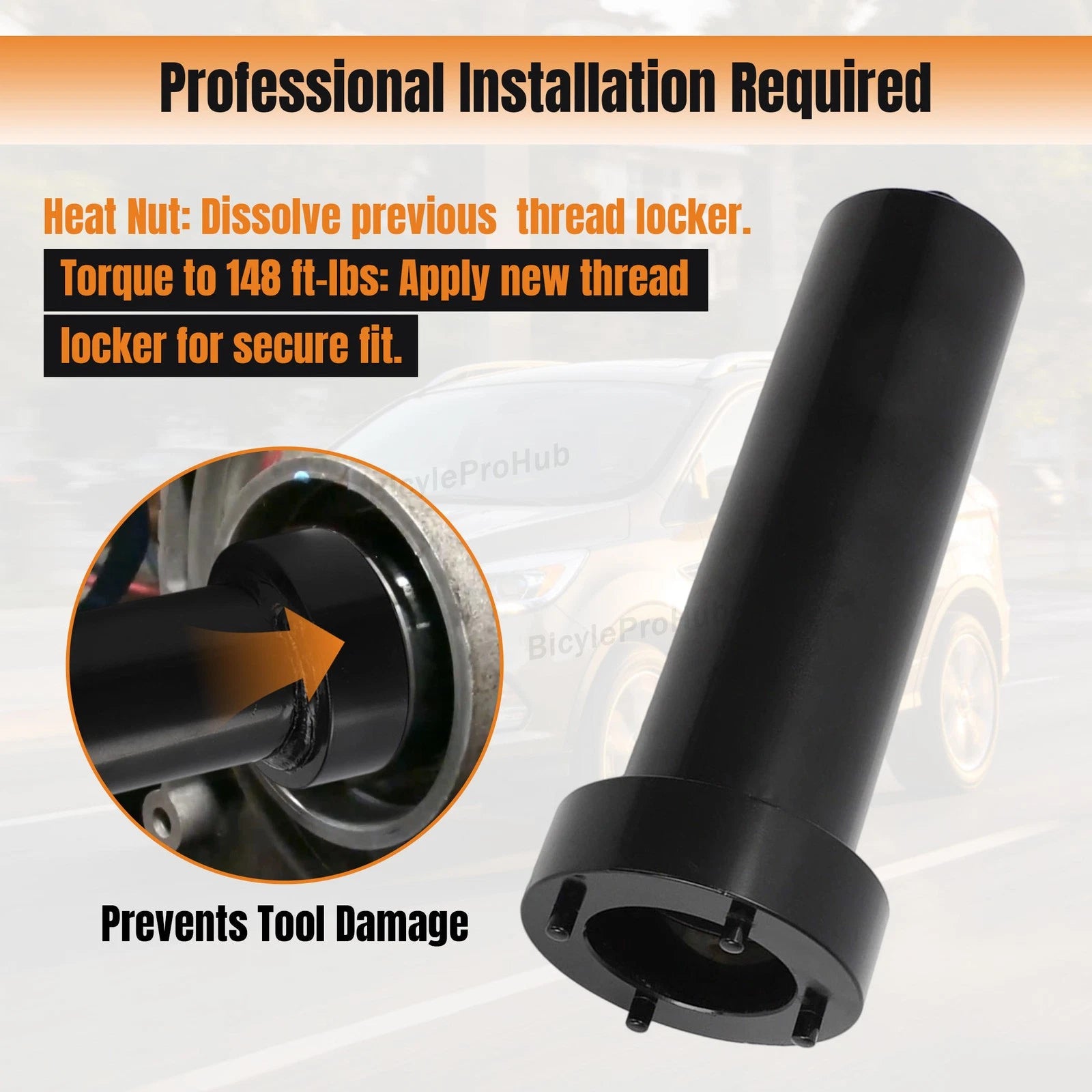 Transmission Output Shaft Spanner Nut Socket Tool for Ford 6R140 (T-1260, T-1260AC)