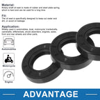Set of 5 Oil Seal Rings for Rotary Shaft 25x45x10mm Nitrile Rubber