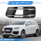 1pc Fog Light Grill for Audi Q7 (2016–2020) No. 4M0807681T Black Silver Tone