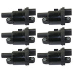 Set of 6 Ignition Coils for Chevy Express Van, Tahoe, GMC 2500
