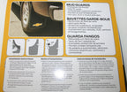 Set of 2 Mud Flaps for Chevy Chevrolet (11x19) Gold Bow Tie