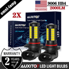 Set of 2 HB4 LED Fog Light Bulbs for Toyota Tundra (2000–2006) RAV4 (2001–2005)