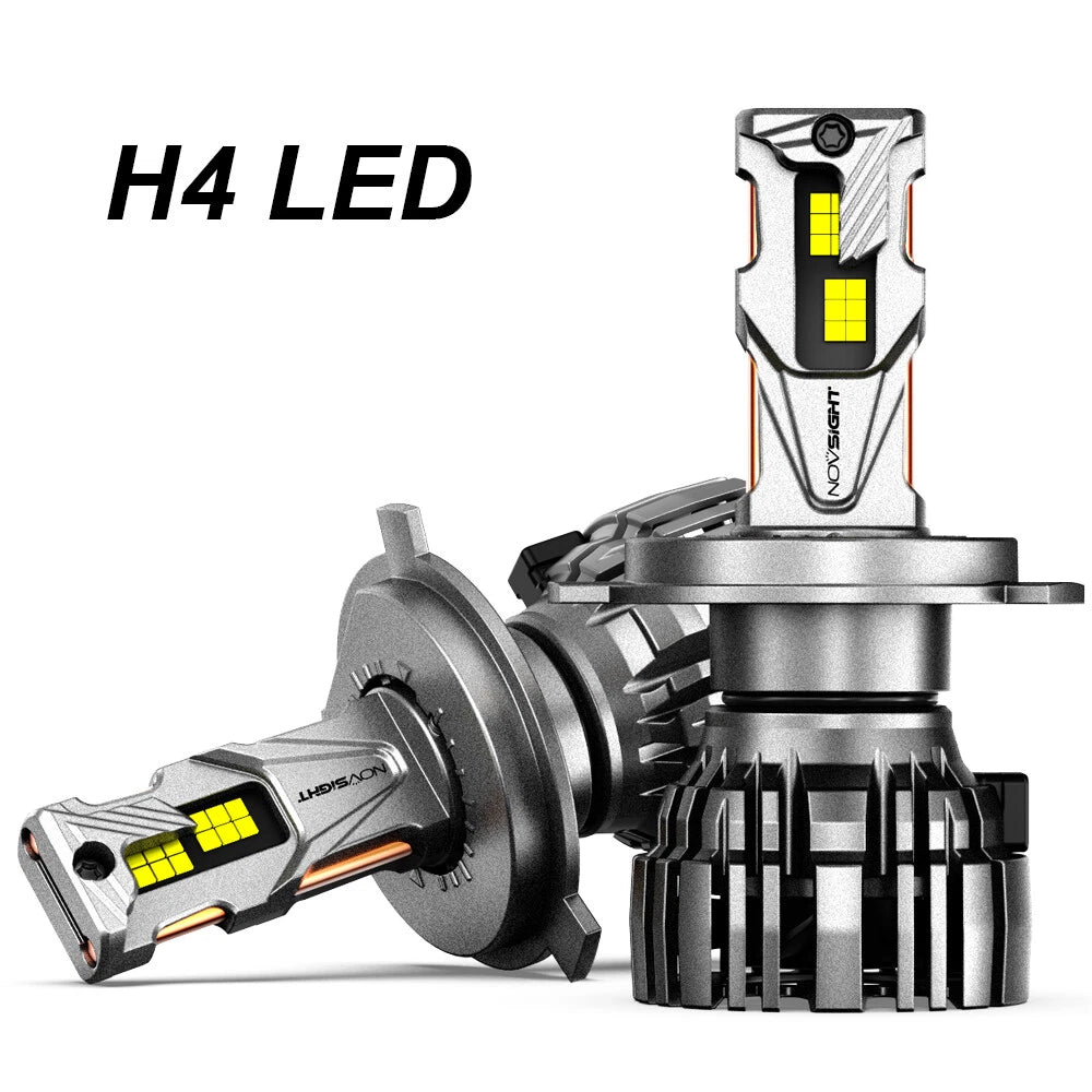 2X H4 LED Headlight Bulbs for NOVSIGHT (140W, 32000LM, 6500K)