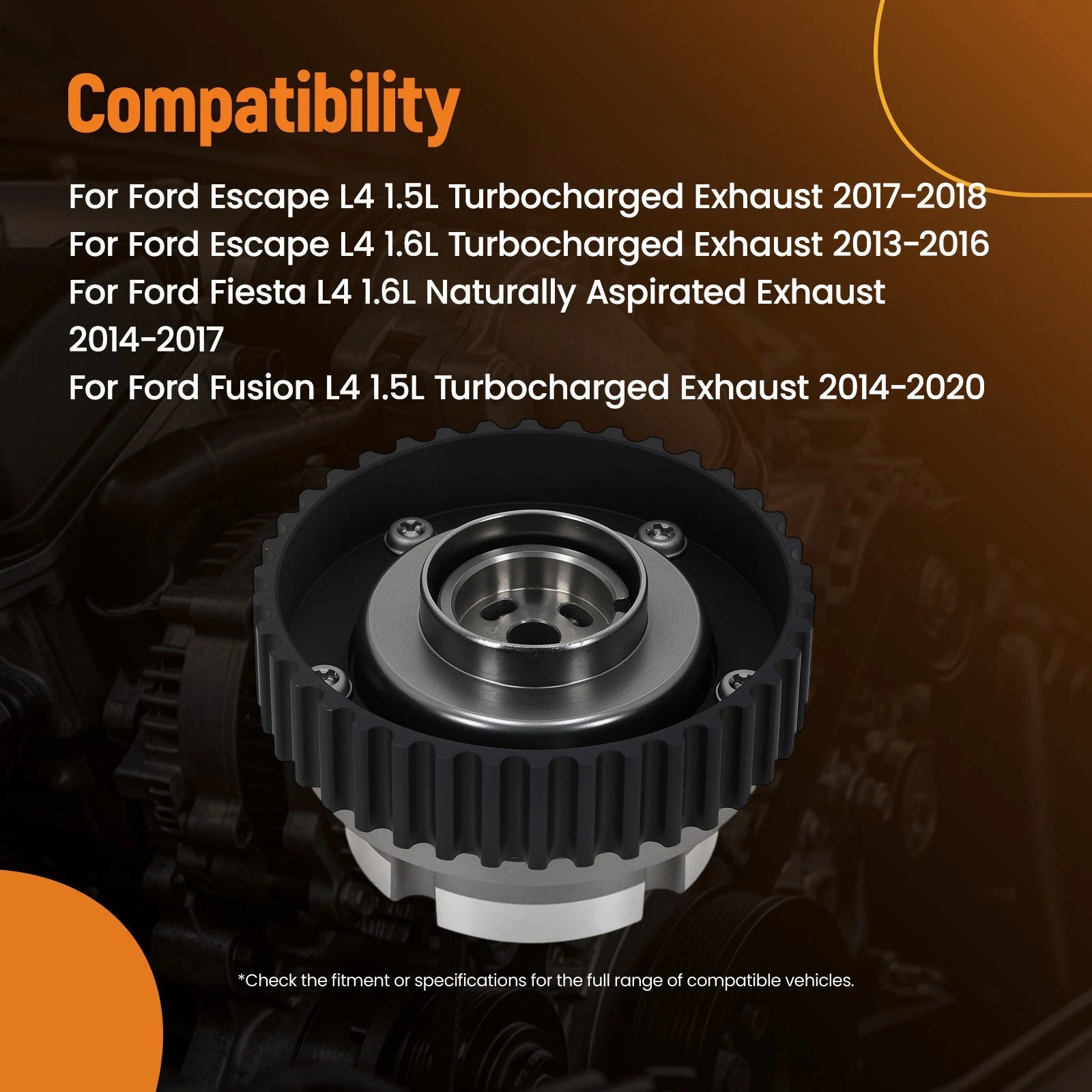 Exhaust Engine VVT Sprocket for Ford Fusion Transit Connect (2013–2020) 918708