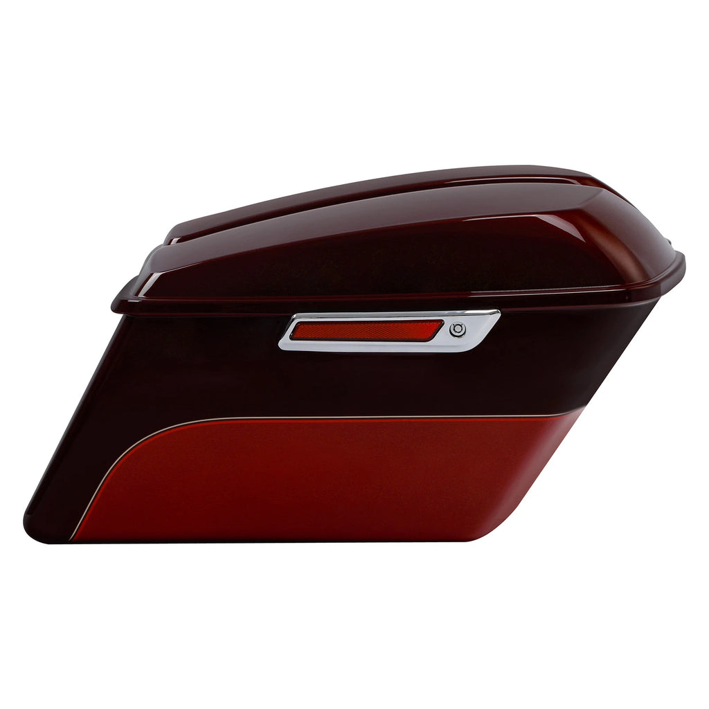 Saddlebags for Harley Street Glide (2014–Present) Mysterious Red/Velocity Red Sunglo