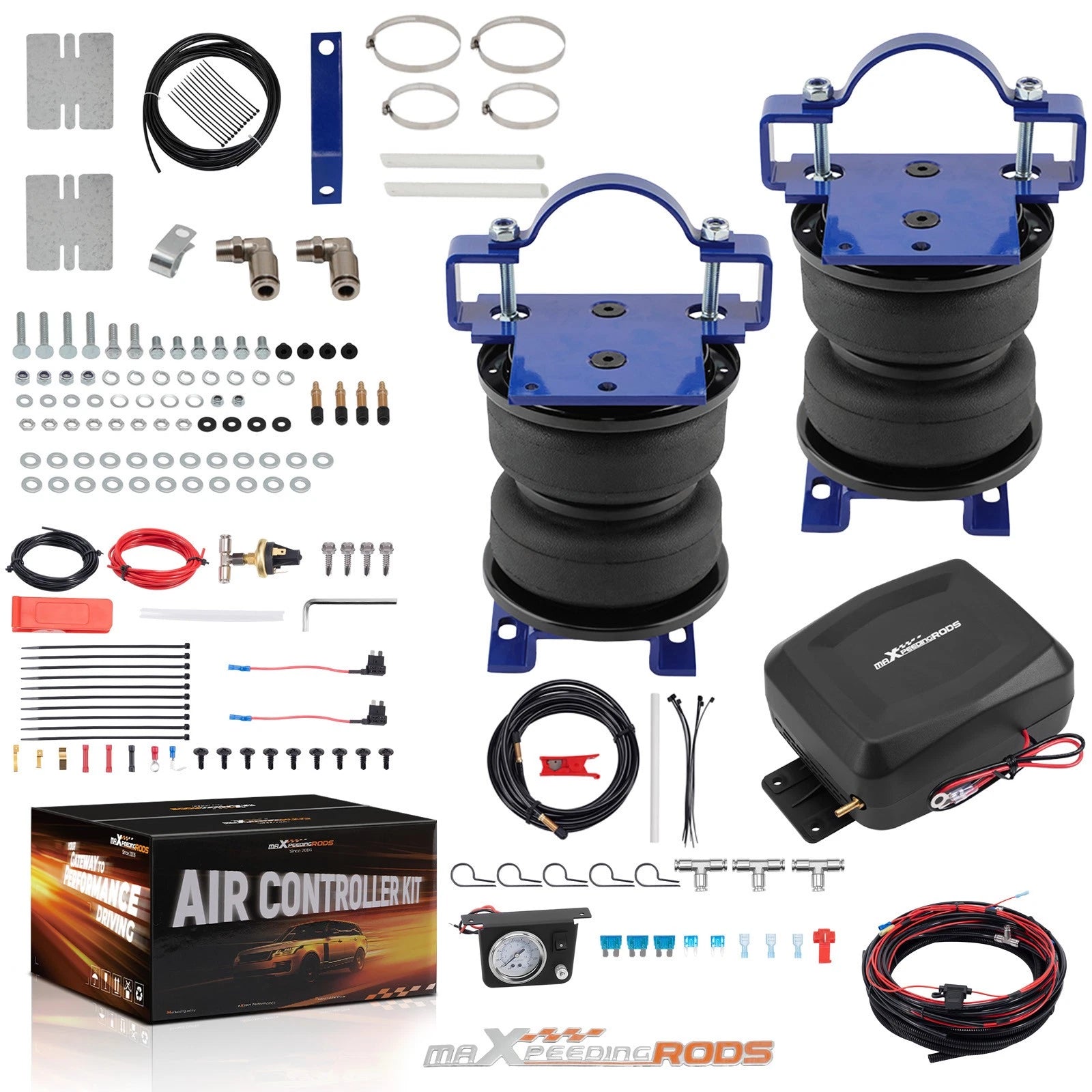 Air Suspension Kit & Compressor Sensor for Chevy Silverado 2500 HD (2001–2010)