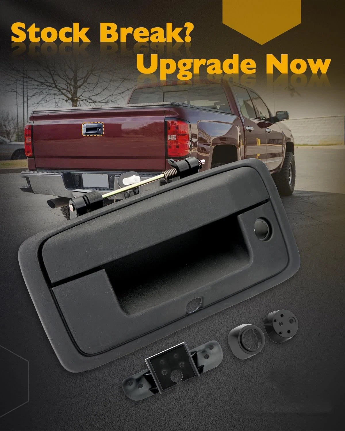 Tailgate Handle with Camera Hole for Chevy Silverado GMC Sierra (2014-2015)