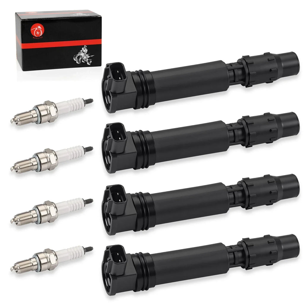 4 x Ignition Stick Coils w/ Spark Plug for Honda CBR1000RR (2004–2007)