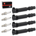 4 x Ignition Stick Coils w/ Spark Plug for Honda CBR1000RR (2004–2007)