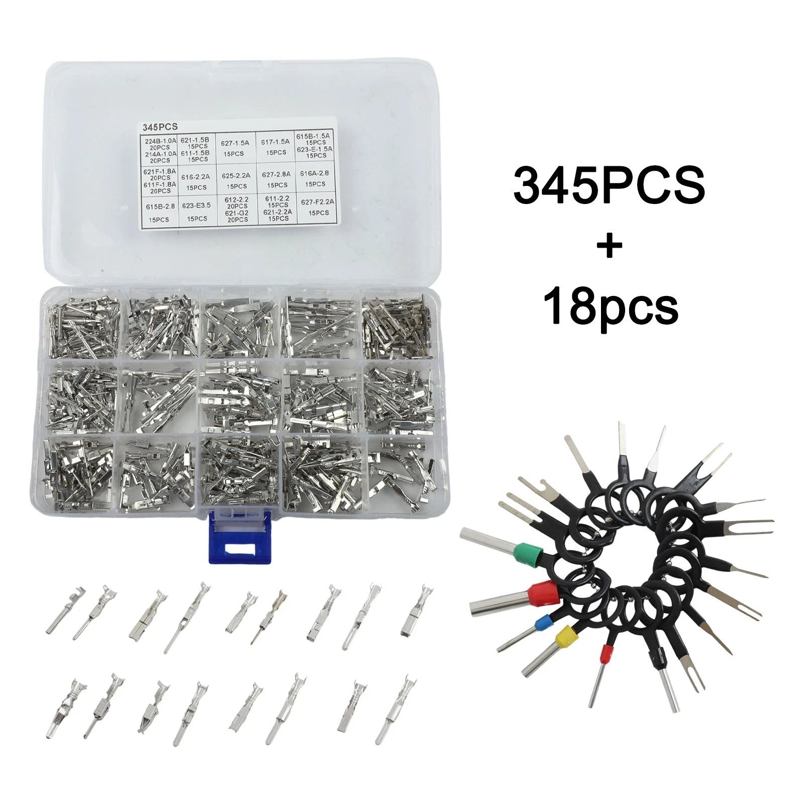345 Terminal Pins Kit with Removal Tool for Quick Connections