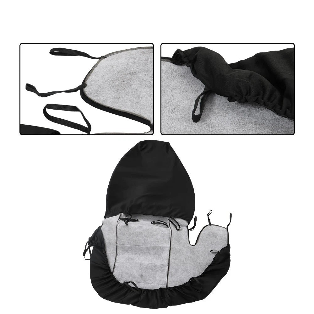 Set of 2 Car Seat Covers for Ford Ranger (1998–2003) Black/Charcoal