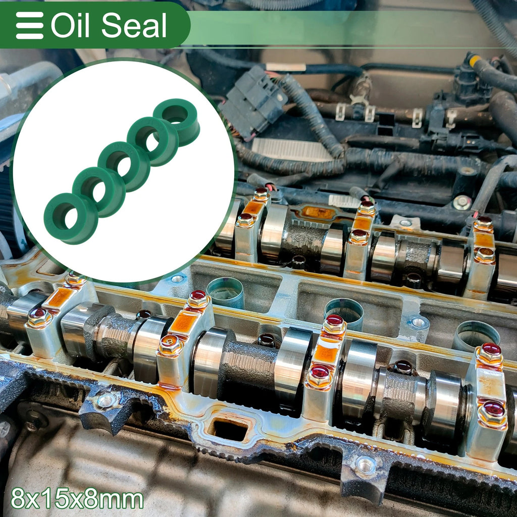 Oil Seal Ring for Various Models (8x15x8mm, TPU, High Pressure, Set of 5)