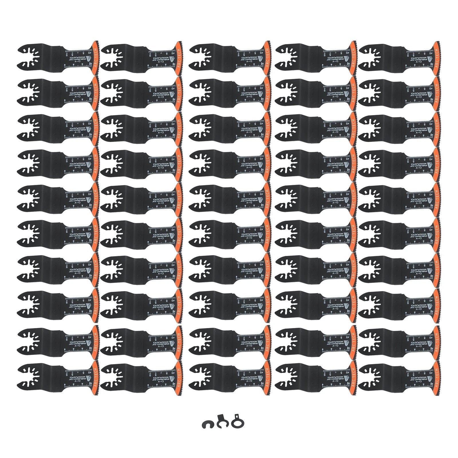 50Pcs Arc Edge Japanese Tooth Oscillating Saw Blades for Multitool