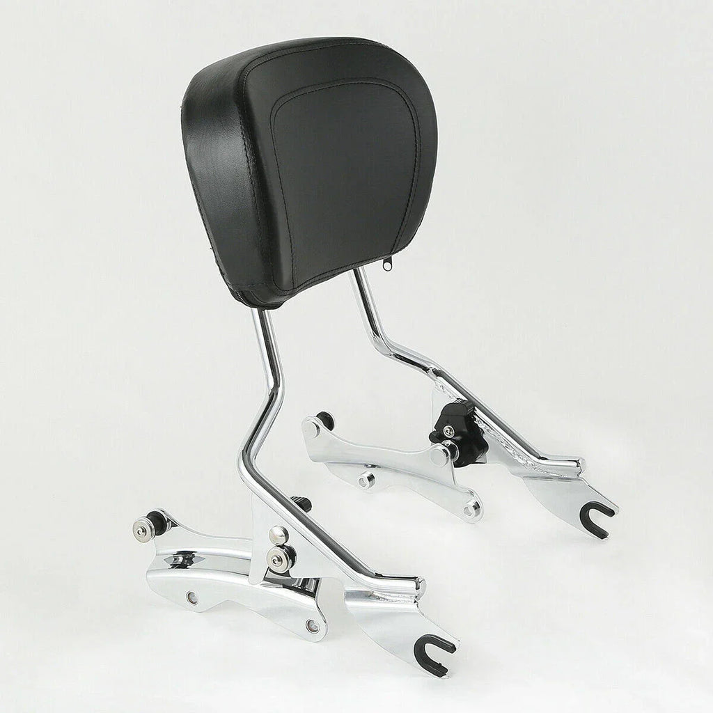 4 Point Docking Hardware Backrest Sissy Bar for Harley Touring FLHT (14-23)