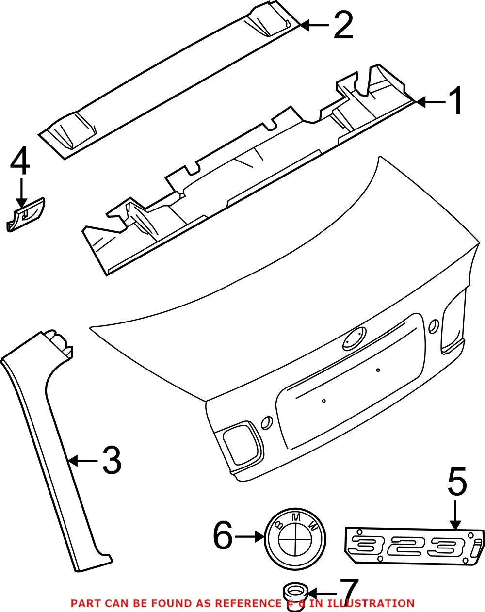 Genuine OEM Emblem for BMW (2010–2020) 51148240128