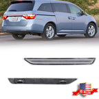 2X Clear Lens Rear Bumper Reflectors for Honda Odyssey (2011–2017)