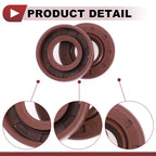 2X Oil Seal Rotary Shaft Seal FKM Rubber 17x35x10mm for Various Models