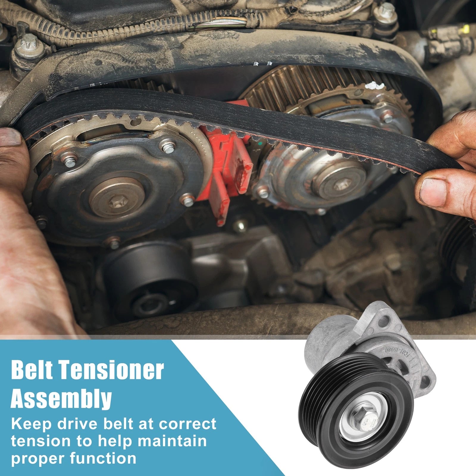 Belt Tensioner Pulley Assembly No.LFG115980C/LFG115980B for Mazda 3 (2010–2013)