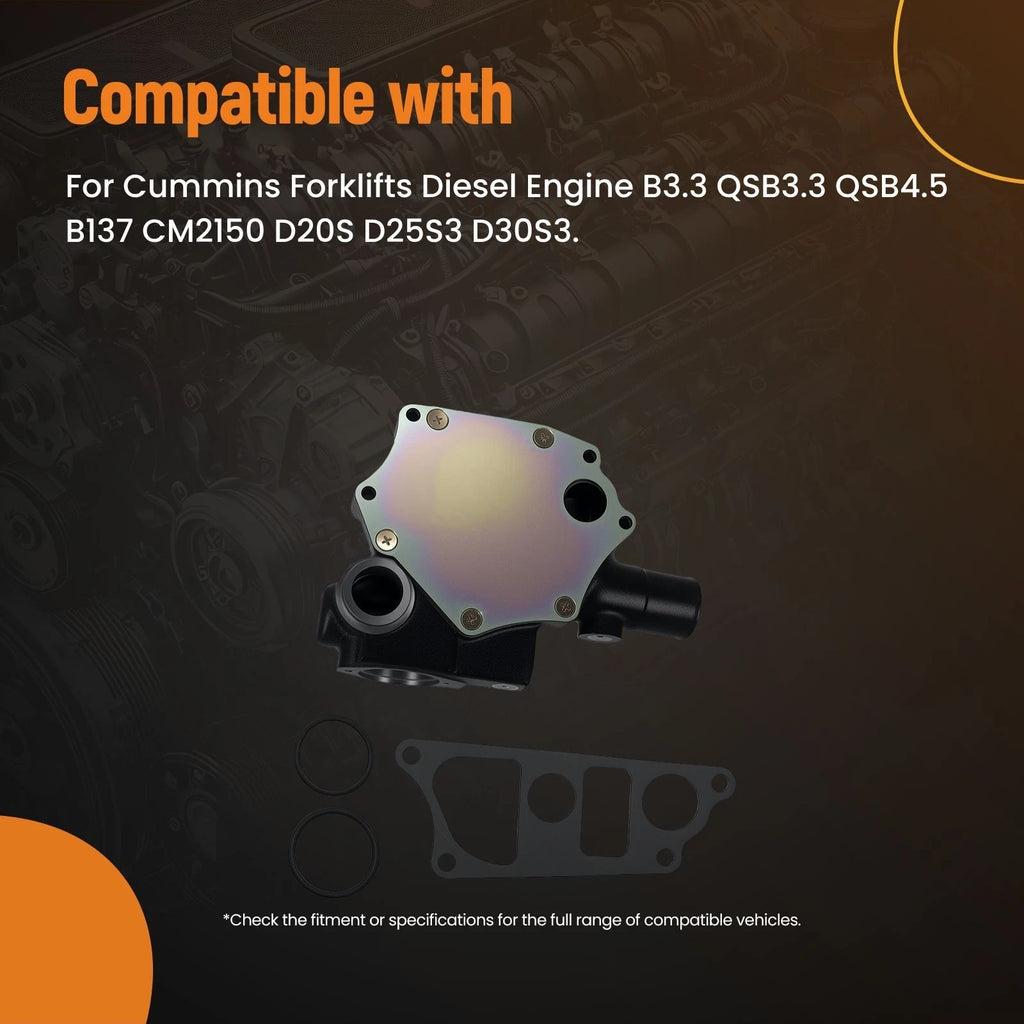 Cooling Water Pump for Cummins B3.3 QSB3.3 QSB4.5 (3800885)