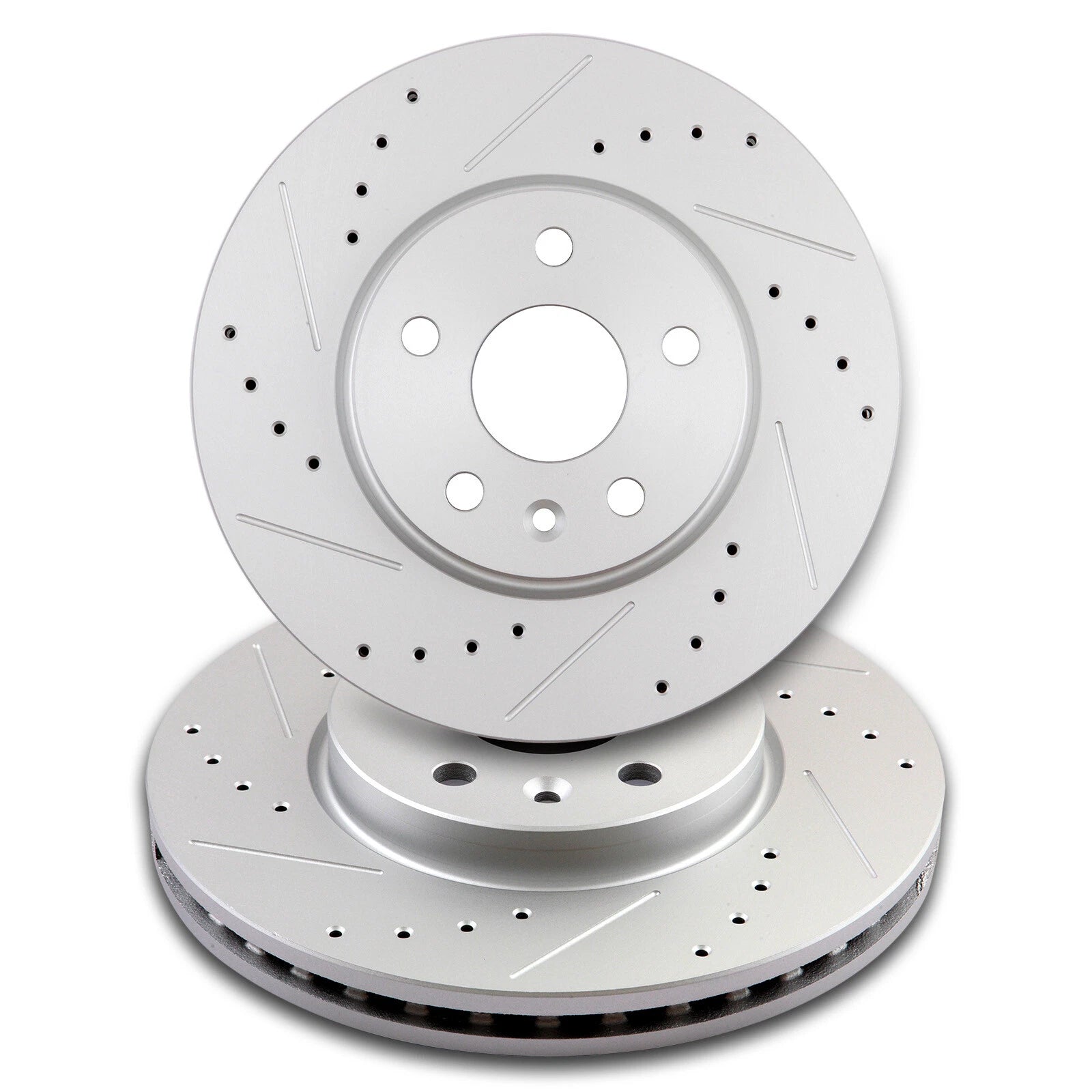 Front Disc Rotors and Ceramic Brake Pads Kit for Chevrolet Cruze Sonic (2012–2015)