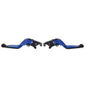 Blue Extendable Brake Clutch Levers for Kawasaki Ninja 650R ER6F ER6N (2006-2018)