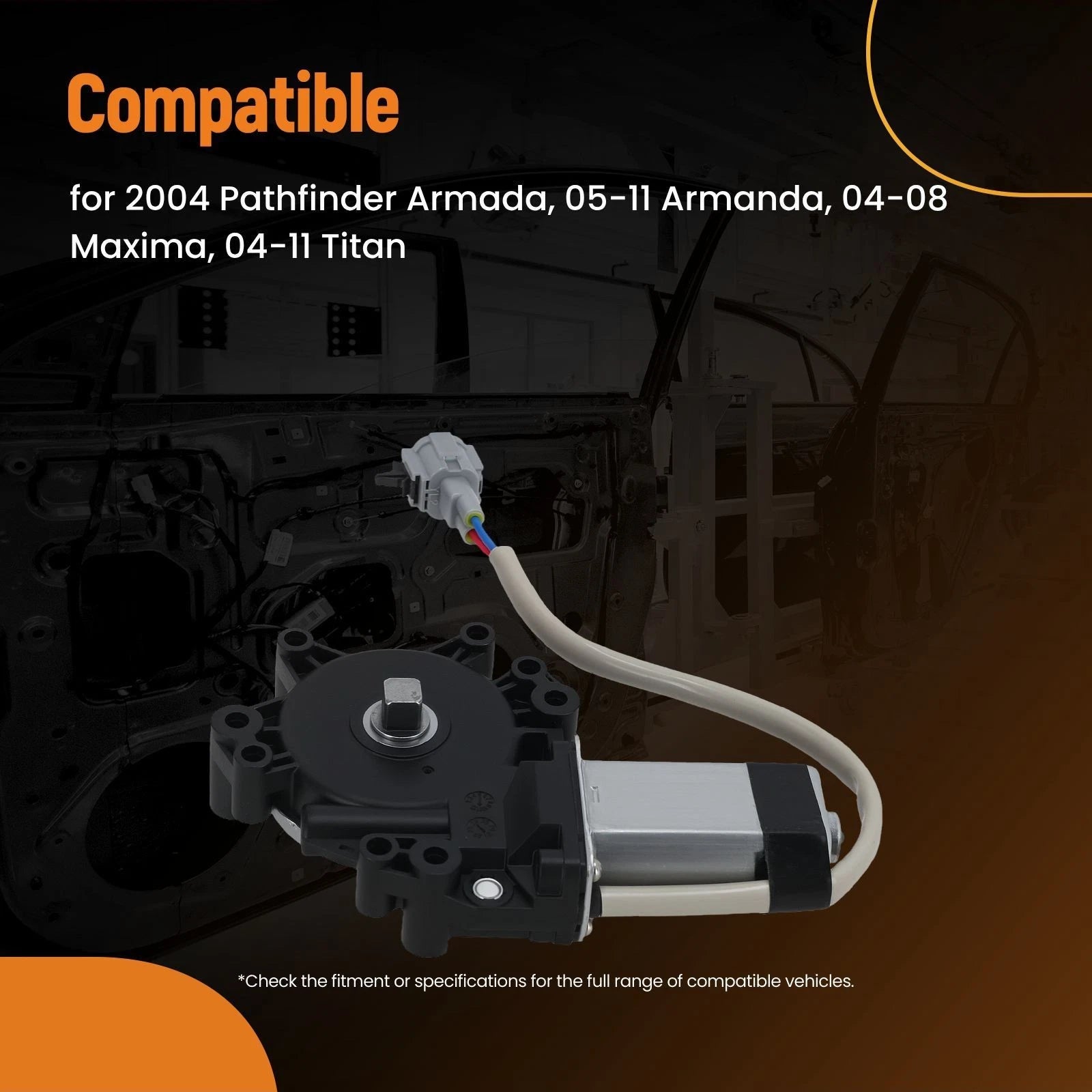 Rear Left Window Lift Motor for Nissan Maxima Armada (2004–2011)