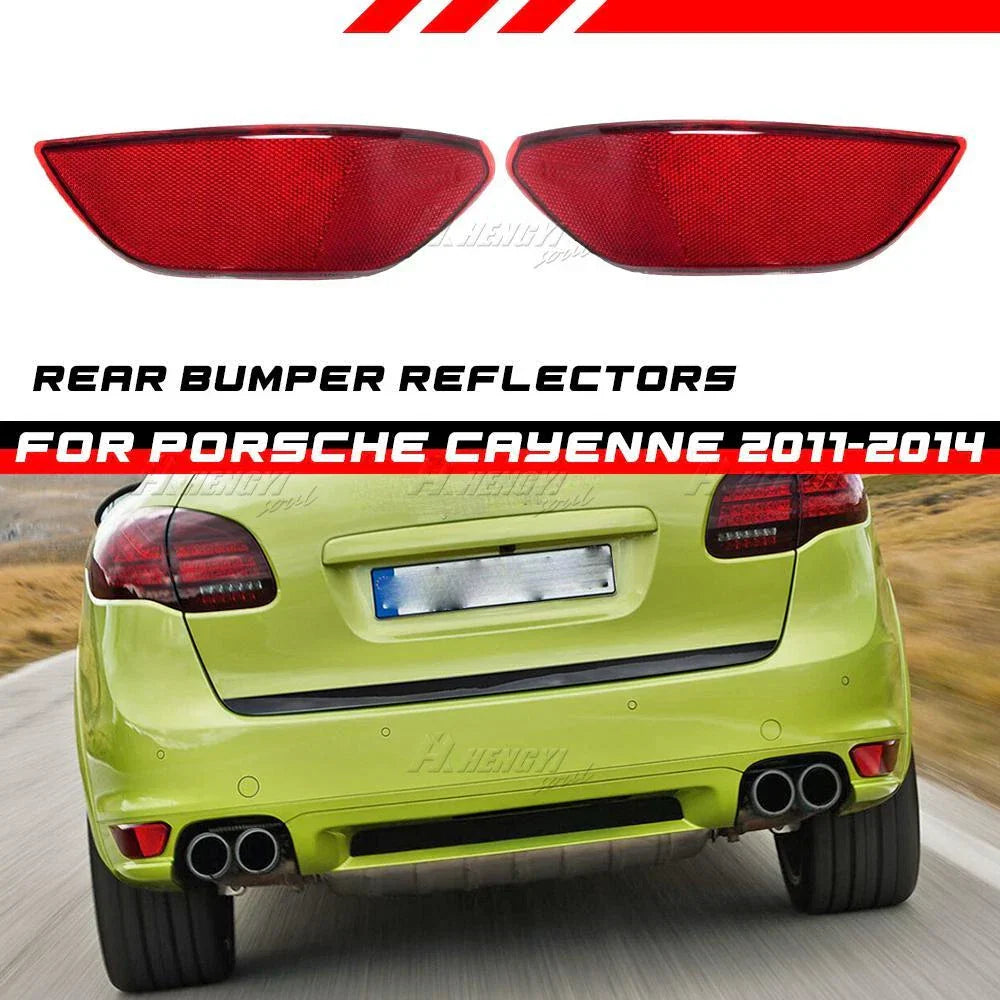 Red Lens Rear Left+Right Tail Lamp Reflector for Porsche Cayenne(2011–2014)