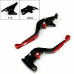 Adjustable Folding Brake Clutch Levers for Suzuki SV650 (2003–2019) Red T9