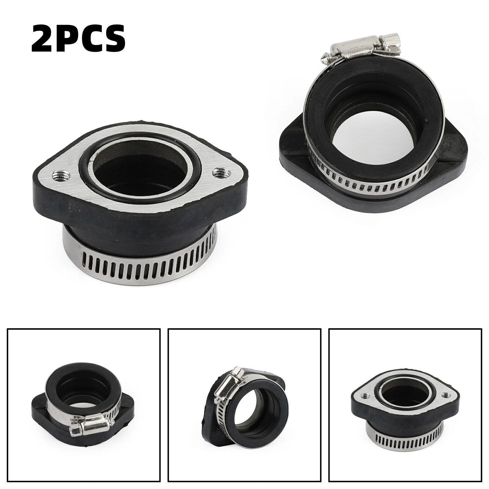 2X 28mm Intake Carb Boot Flange Manifold for 110 125 140 150 160cc Engine