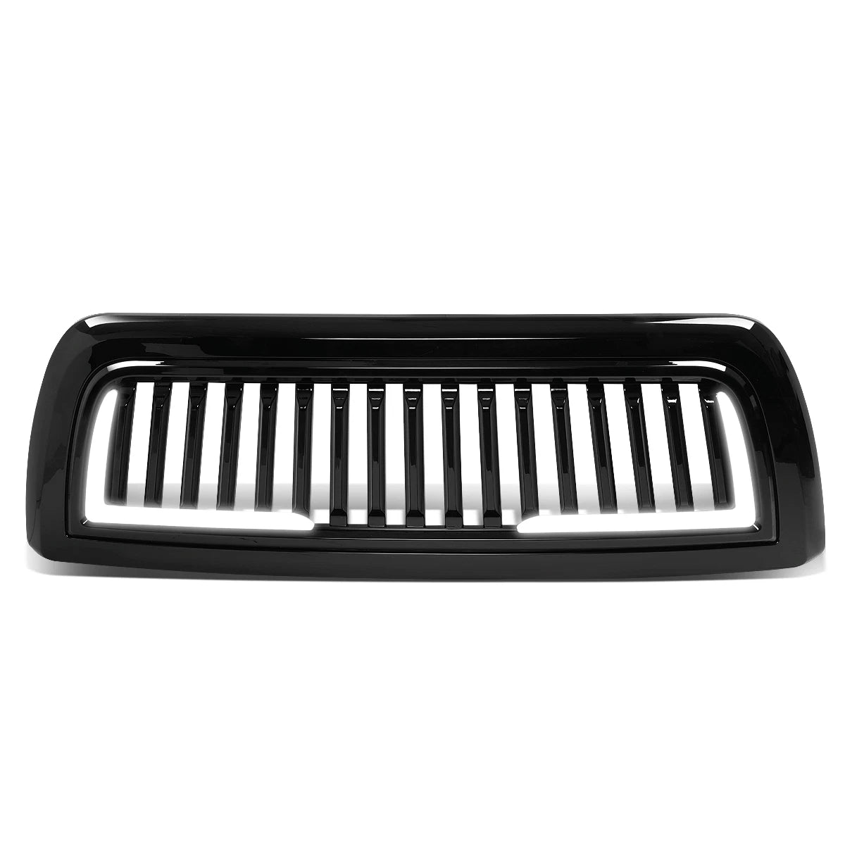 LED Vertical Glossy Front Hood Grille Frame for Dodge Ram 2500 3500 (2010–2018)
