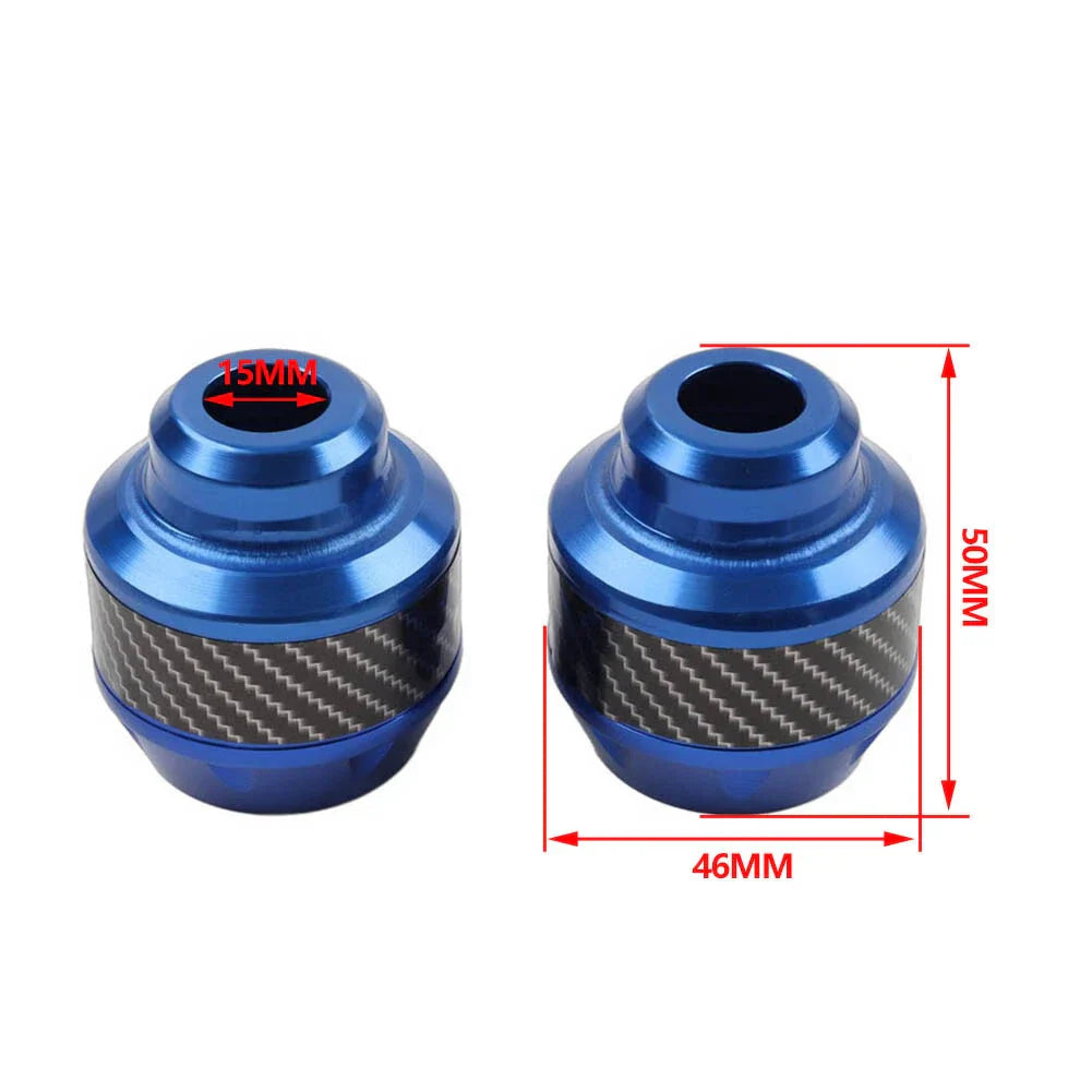 Red Front Fork Frame Sliders for Motorcycle Crash Protection
