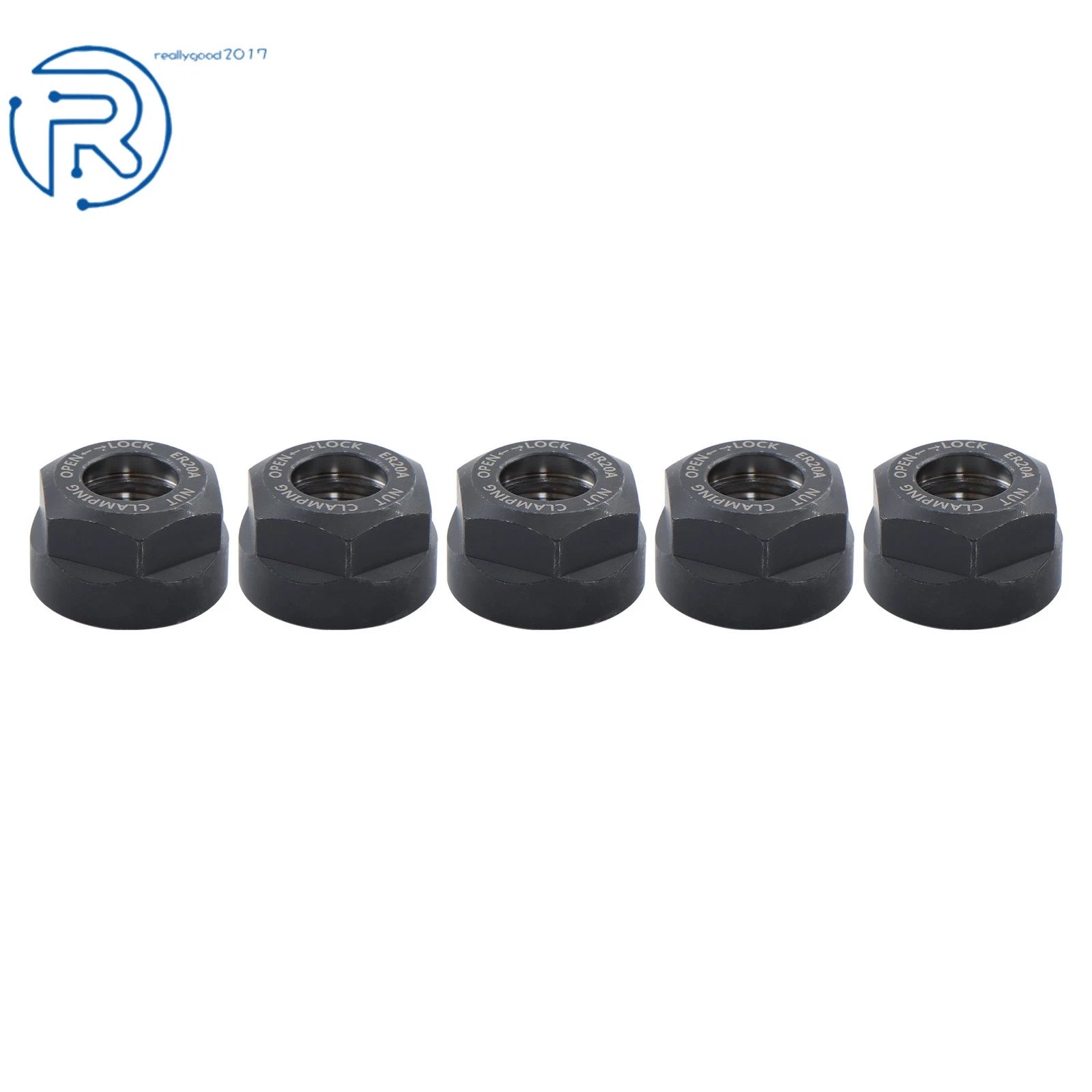 5Pcs ER20 Nut for Clamping Collets (G2.5/25000rpm)