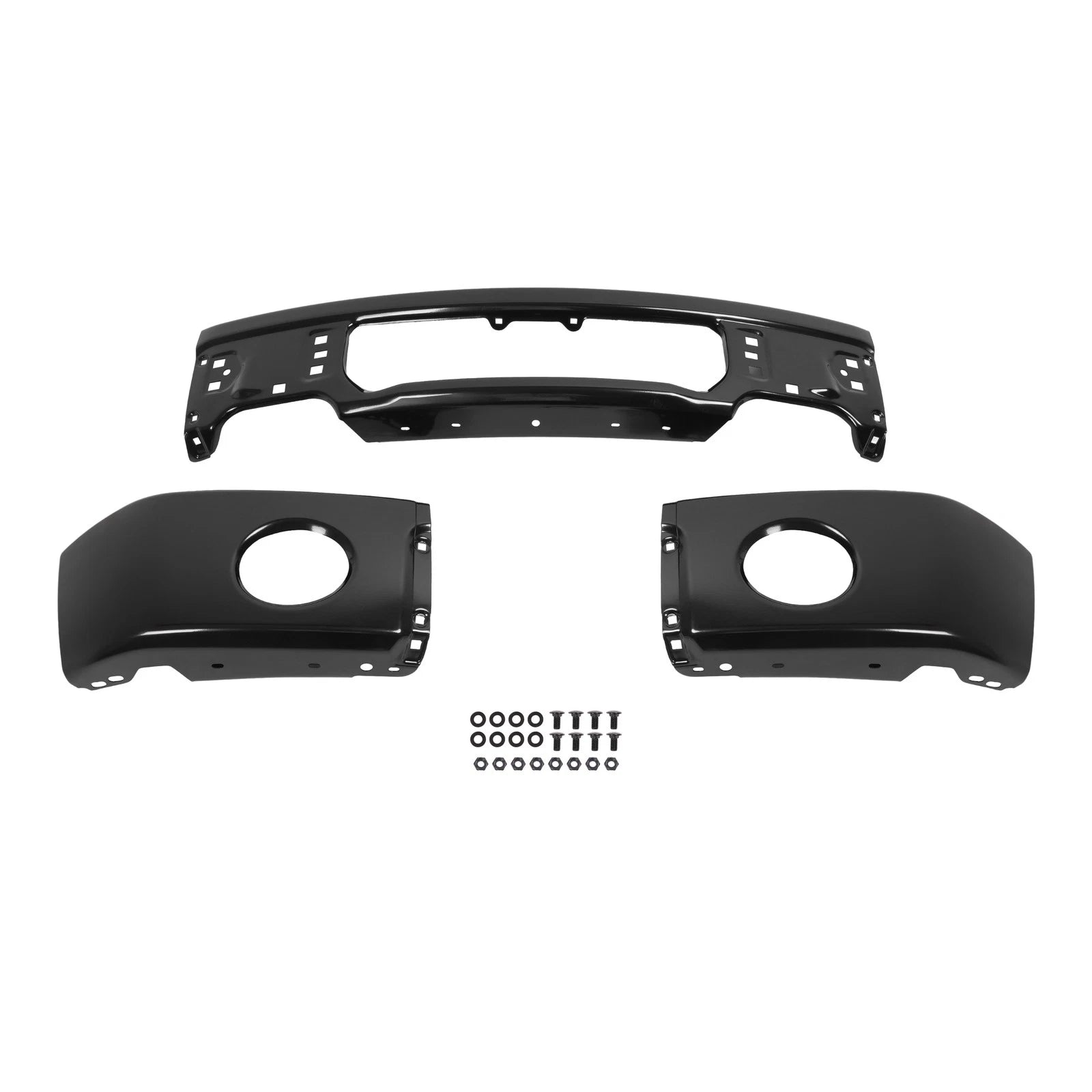 Front Steel Bumper Face Bar w/ Fog Light Hole for Ford F150 (2009–2014)