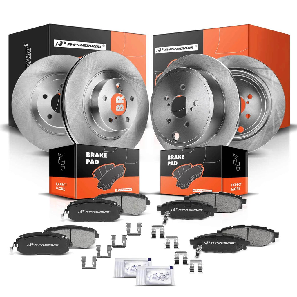 Set of 4 Disc Brake Rotors & Ceramic Pads for Subaru Forester (2009–2013)
