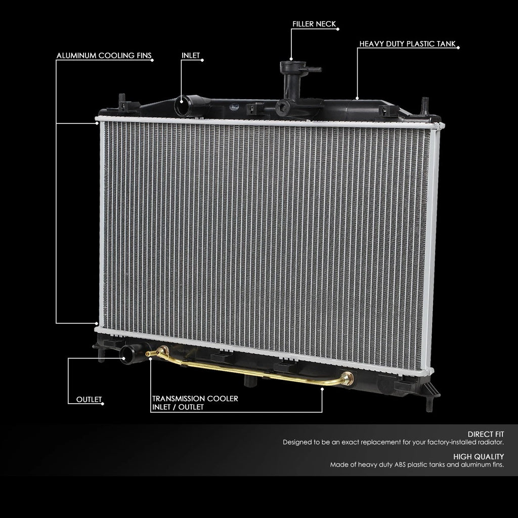 Aluminum Core OE Radiator DPI-2896 for Dodge Attitude/Hyundai Accent (2006–2012)