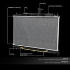 Aluminum Core OE Radiator DPI-2896 for Dodge Attitude/Hyundai Accent (2006–2012)