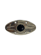6" Cleat with Rod Holder for Various Boats (15 Degree, Stainless Steel)