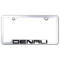 Mirrored Cut-Out License Plate Frame - Officially Licensed for GMC Denali