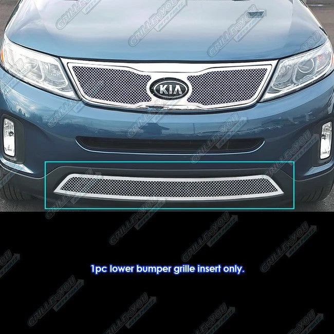 Stainless Steel Bumper Mesh Grille for Kia Sorento (2014–2015)