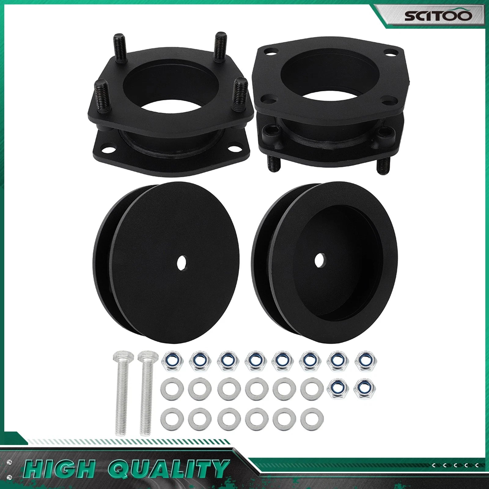 4X Lift 2" Front 1.5" Rear Steel Leveling Kit for Jeep Commander Grand Cherokee (2006–2010)