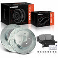 Rear Drilled Rotor & Ceramic Brake Pad for Toyota Corolla (2019-2022)