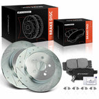 Rear Drilled Rotor & Ceramic Brake Pad for Toyota Corolla (2019-2022)