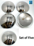 Wheel Hubcaps Set for 1940 Ford Deluxe Stainless 8 1/8 Inch Opening