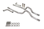 Dual Exhaust Kit 2.5" No Muffler Side Exit RC Tips for GM C/K 20 3/4 Ton (1981–1987)