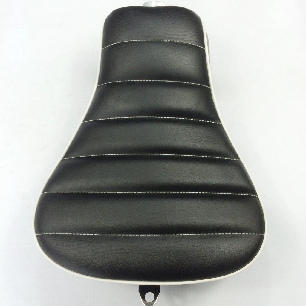 Custom Front Solo Driver Cross Stripe Seat for Harley XL1200X (2010–2015)