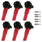 Set of 6 Ignition Coils & Iridium Spark Plugs for Subaru Outback Legacy (2000–2023)