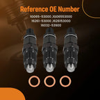 3x Fuel Injector Set for Kubota R310 R310BH Wheel Loader (1996–2003)