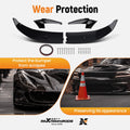 Front Bumper Lip Spoiler for BMW 5 Series F10 M Sport (2011–2016) Gloss Black ABS