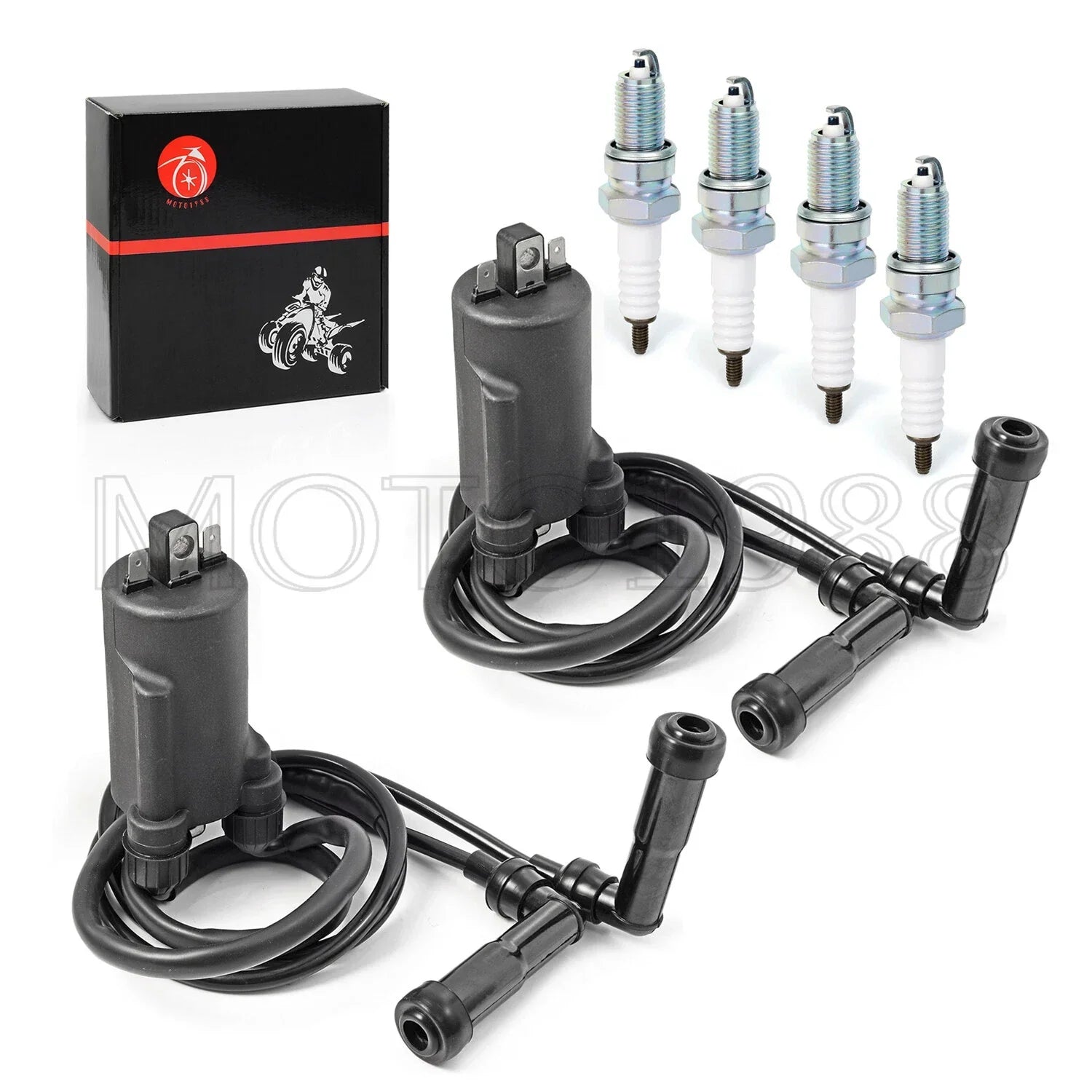 Ignition Coil Pack & Spark Plug Cap for HONDA Goldwing 1200 GL1200 (1984–1987)